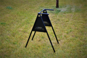 A-Frame Round Tube Bag Stand -Turning Stone