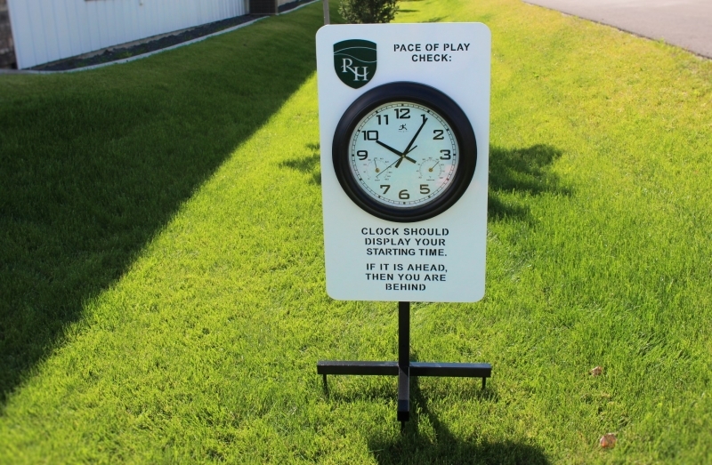 Driving Range Clock -Rolling Hills