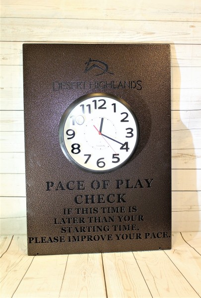 Pace of Play Clock -Desert Highlands