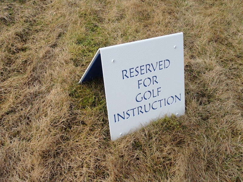 Golf Course Practice Facility Sign -Cattail Creek