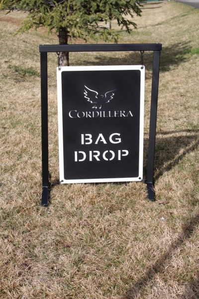 Bag Drop SIgn -Cordillera