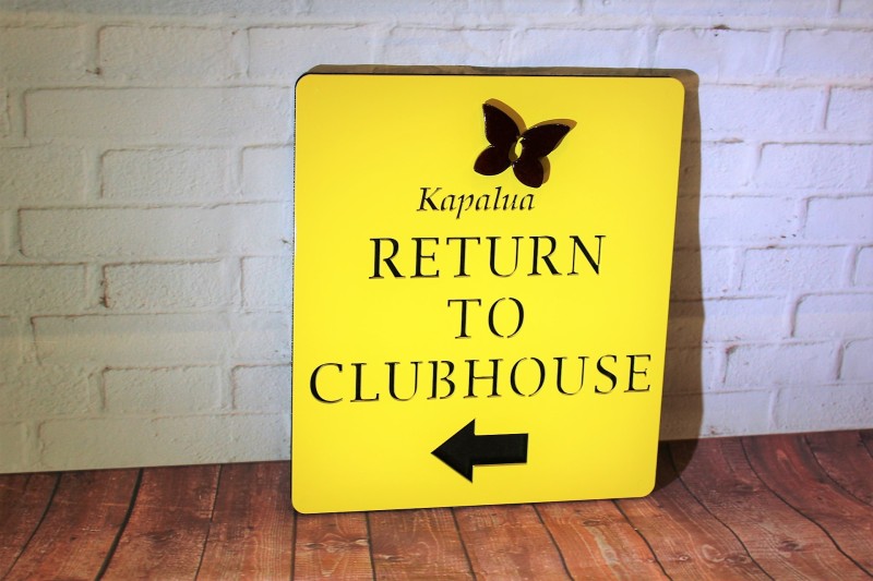 Directional Golf Course Signs -Kapalua