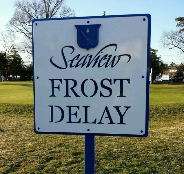 Golf Frost Delay Sign -Seaview