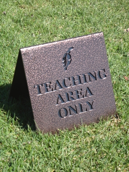 Golf Teaching Sign -Ptarmigan