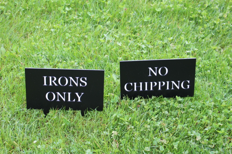 IRONS-ONLY-CHIPPING-ONLY-SIGNS-COLUMBIA-EDGEWATER