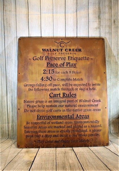 Informational Sign -Walnut Creek