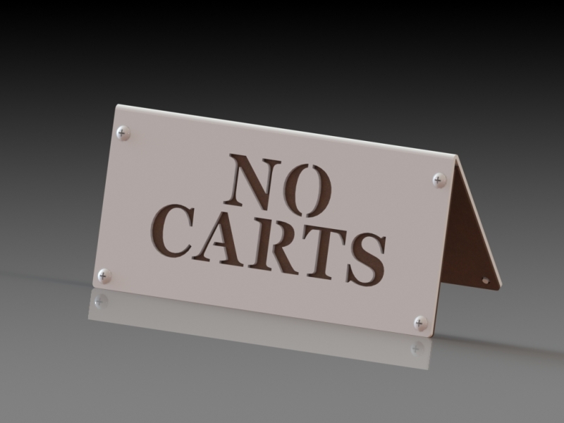 No carts a-frame