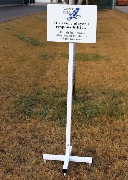 Signs for Golf Courses -Gardiner's Bay CC