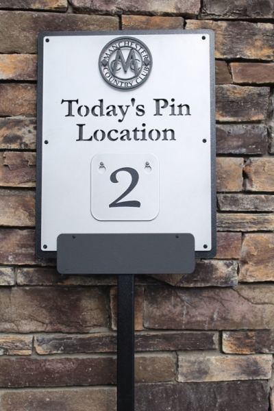 Today's Pin Location Sign -Manchester CC