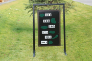 Driving Range Layout Sign