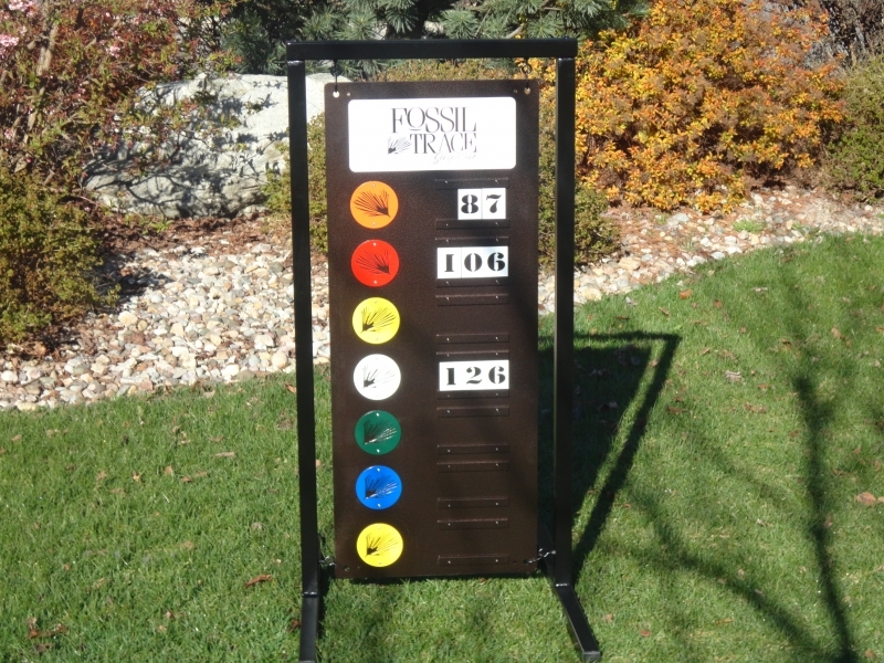 Golf Driving Range Sign -Fossil Trace