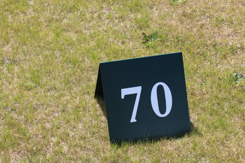 A-frame Yardage Sign