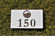 In-ground Yardage Plate -STOWE MOUNTAIN