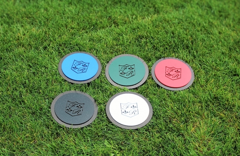 In-ground yardage markers -Frenchman's Reserve