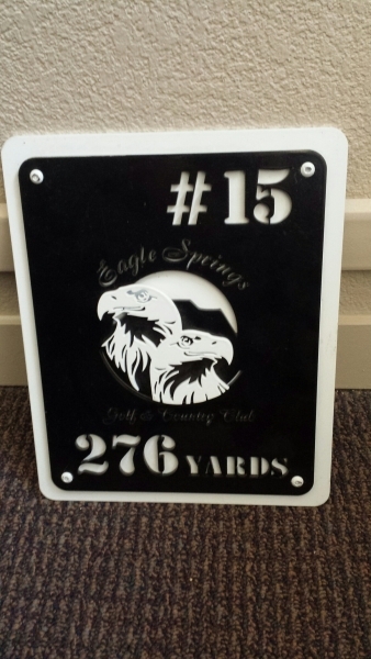 Yardage Plate -Eagle Springs