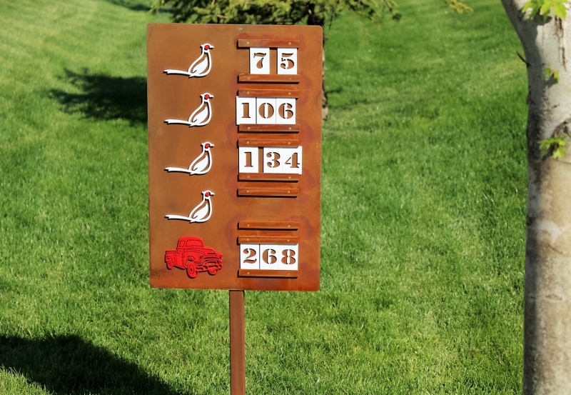 Yardage Sign SILO RIDGE DISCOVERY COURSE