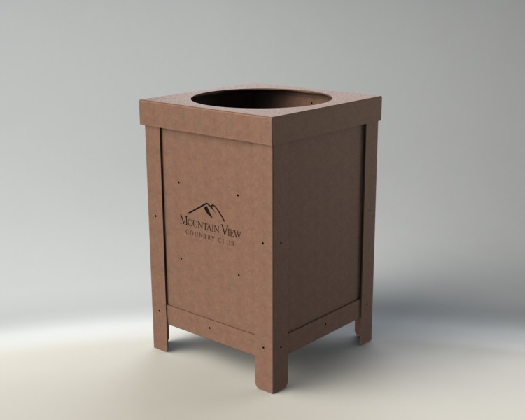 Garbage Cans for Golf Courses