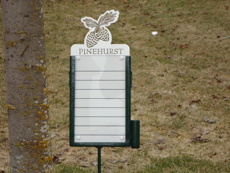 Pinehurst Golf Proximity Marker