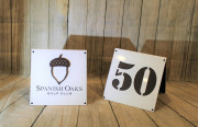 A-frame Yardage Signs