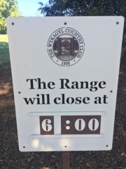 Range Sign Wykagel