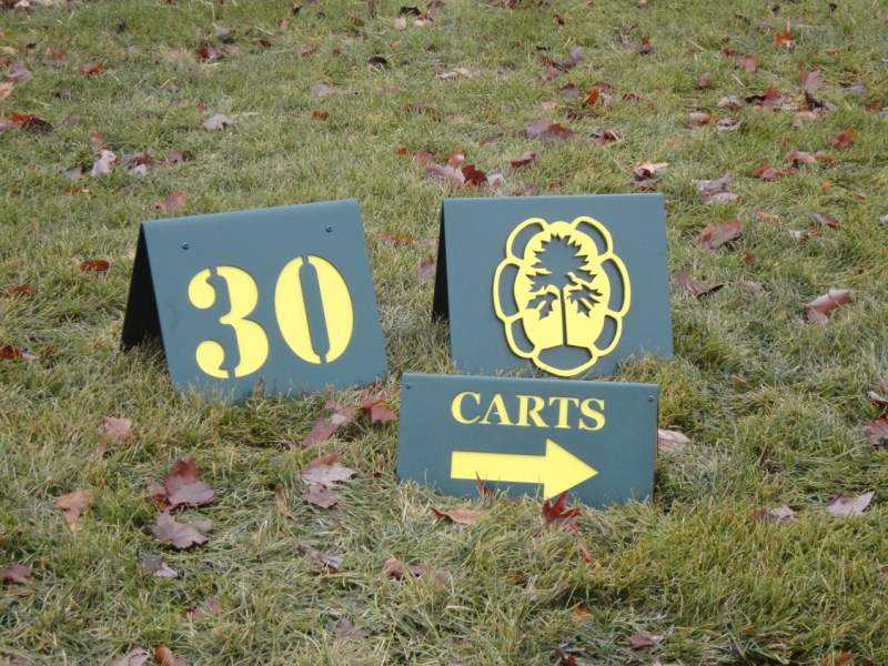 A-Frame Yardage Signs -Meteconk National