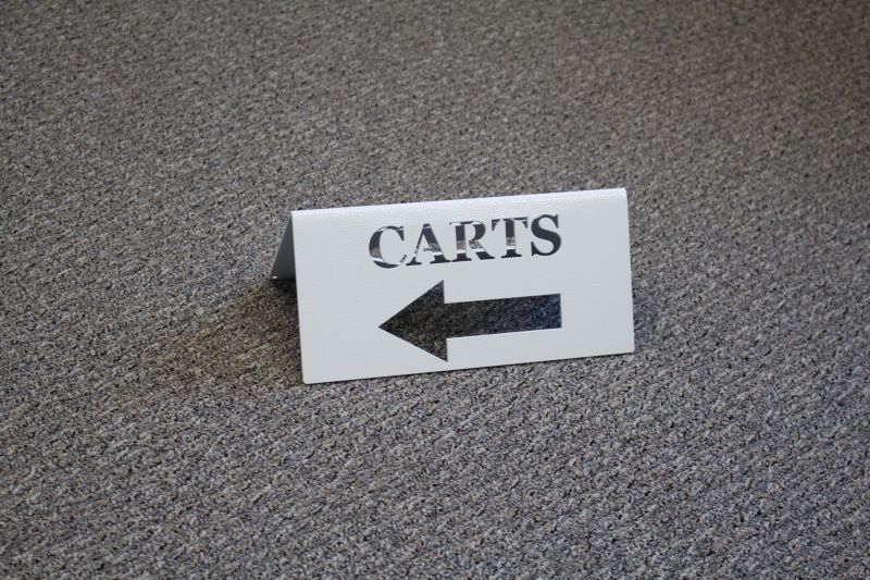 Cart directional signs