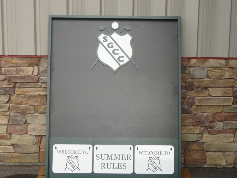 Custom Info Board -Skagit G&CC