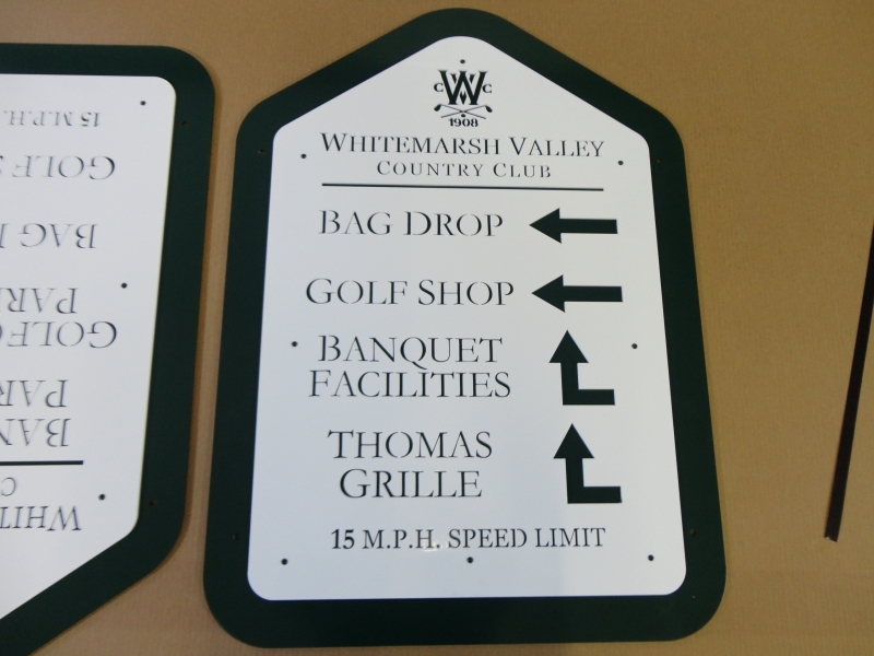 Golf Course Directional Signs