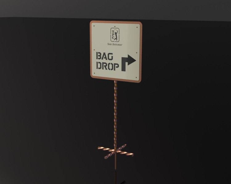 Custom Bag Drop Sign