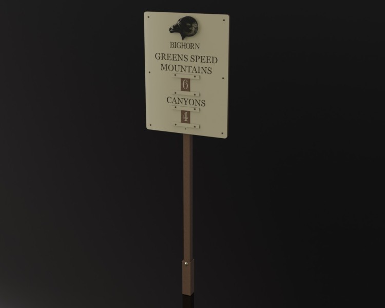 Green Speed Signs