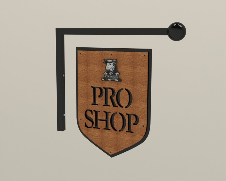 Hanging Pro Shop Sign