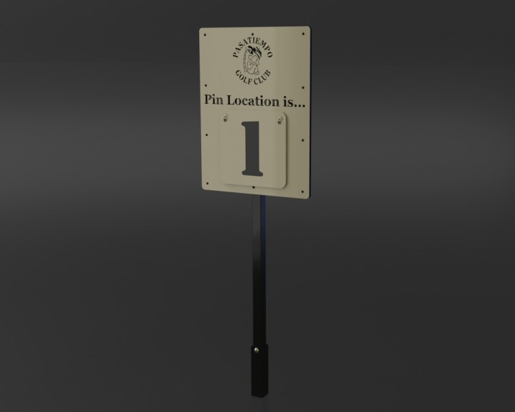 Pin Location Sign