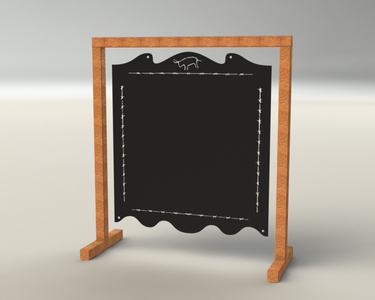 Hanging Chalkboard Message Sign