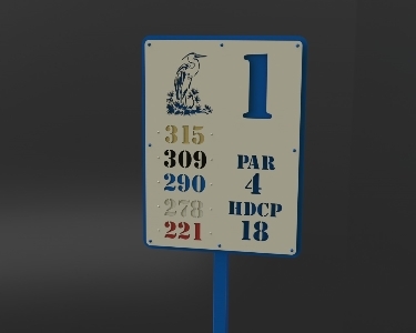 Golf Tee Sign