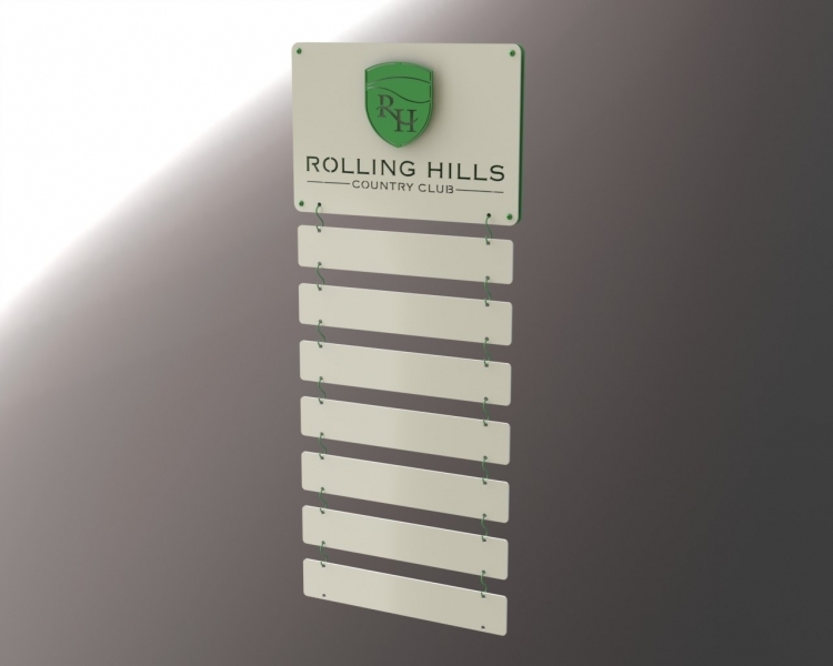 Rolling HIlls Pro Name Sign