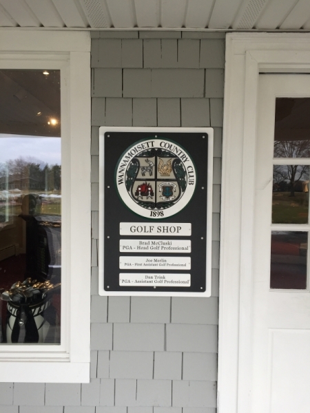 wanny custom golf course sign