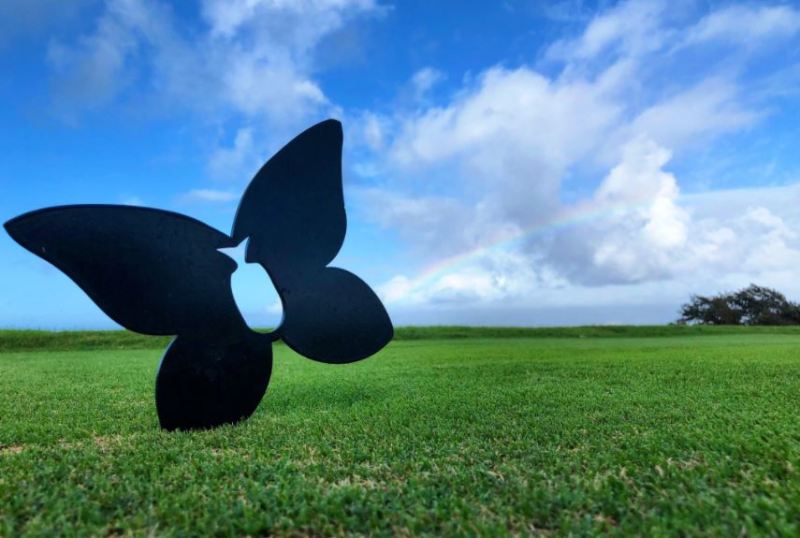 Kapalua Tee Marker in Hawaii