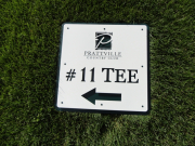 Custom Tee SignGolf Course Driectional SIgnange -Prattville