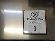 Golf Pin Location Sign -LouisPville CC