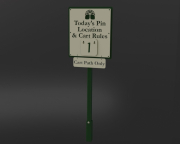 Pin Location Sign