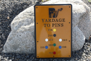 Yardage to the PIns Signs -Rockwind