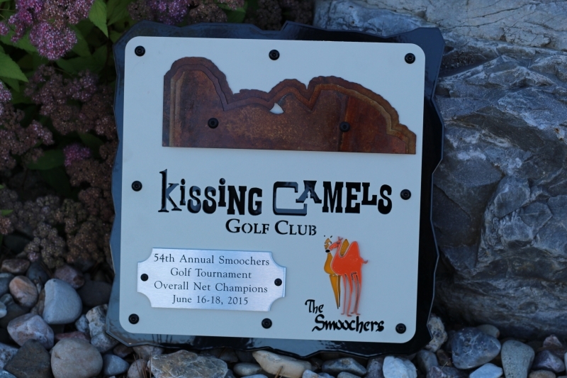 Golf Tournament Plaque -Kissing Camels