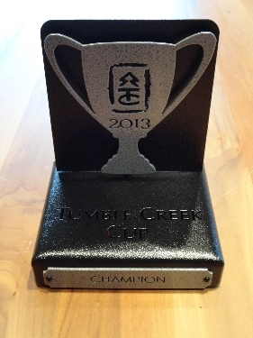 TUMBLE CREEK -Custom Golf Trophy