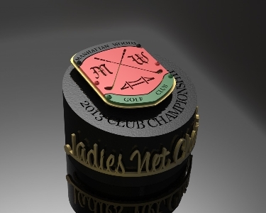 MANHATTAN WOODS -Custom Golf Trophy