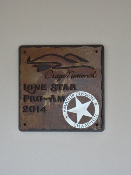 OSAGE NATIONAL -Custom Champion Plaque