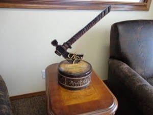 The River Club asked us to create something unique for their member guest trophies.