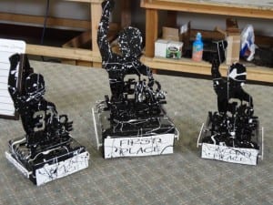 Some trophies for a charity event at Black Rock