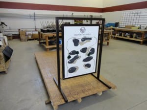 Range Sign with chalkboard greens for recording yardage.