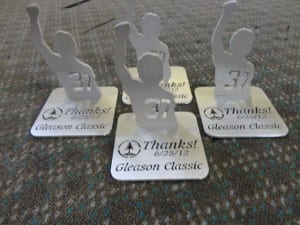 Small desk paperweights make great tournament gifts!