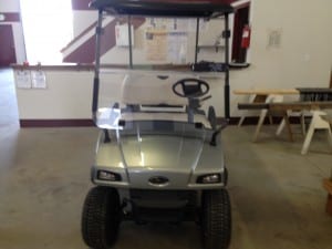 The golf cart before.